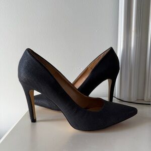 Women's Leather Black Heels Size 11